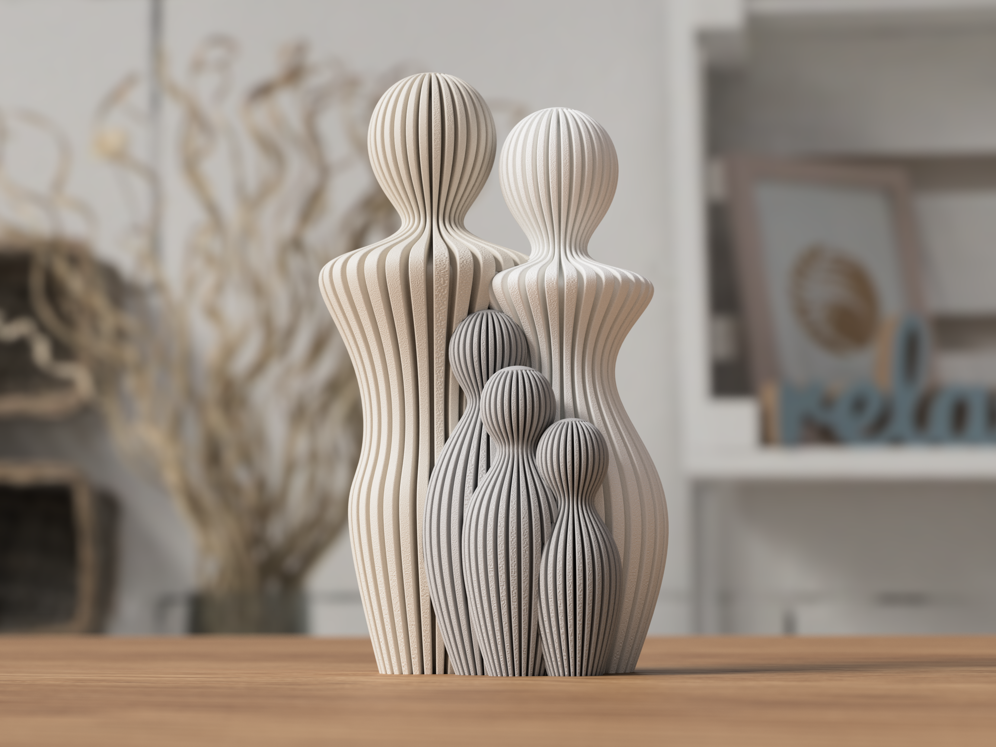 Familienstatuen