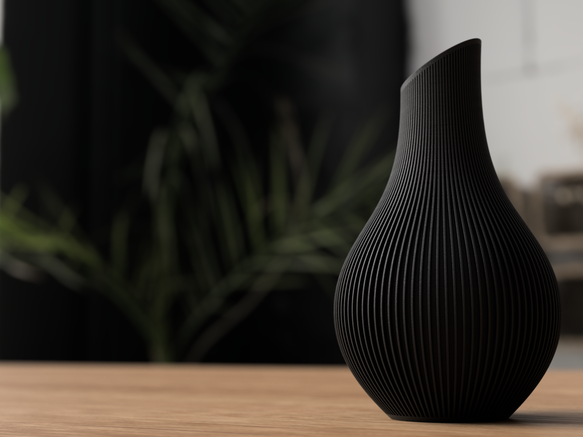 Shizu-Vase "Schwarz"