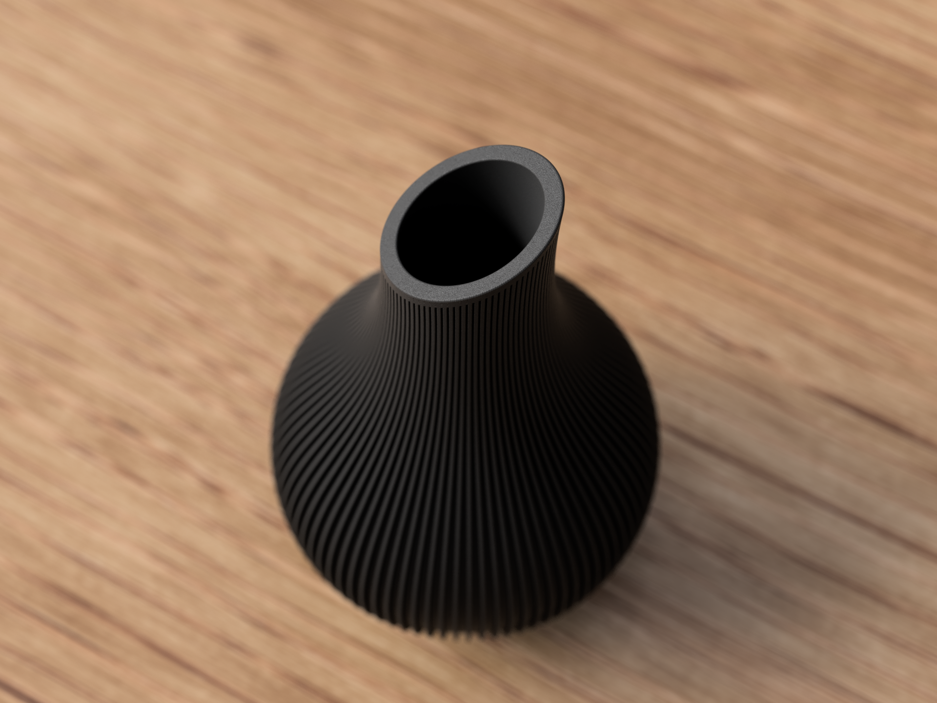 Shizu-Vase "Schwarz"