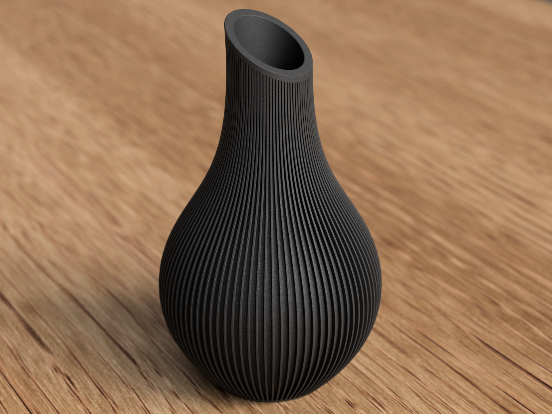 Shizu-Vase "Schwarz"